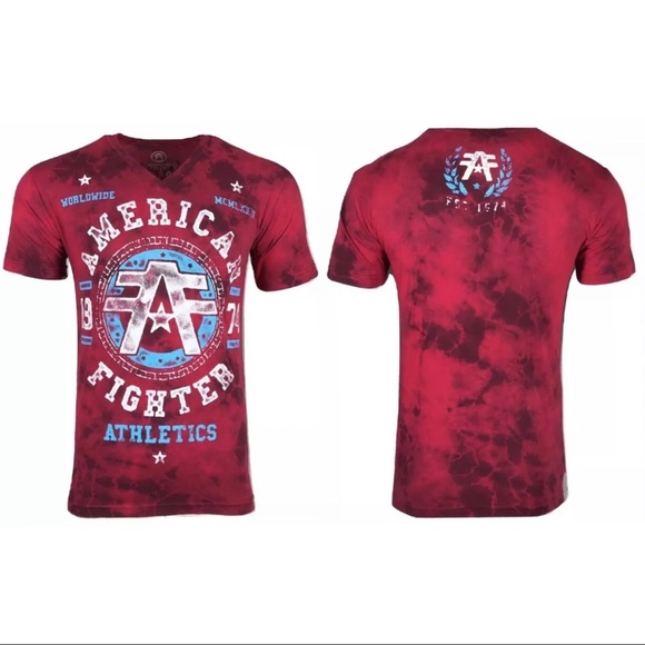 AMERICAN FIGHTER Mens T-Shirt DAVENPANIT Athletic - Picture 2 of 8